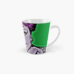 Jessica Fletcher in Pop Art Style Lithograph Green Background Tall Mug