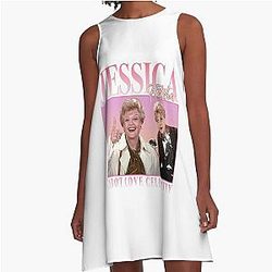 1990s Retro Jessica A-Line Dress