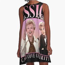 90's retro style A-line dress
