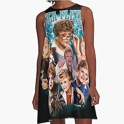 Bootleg 90's Retro Style Jessica Fletcher Rap T-Shirt A-Line Dress