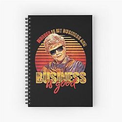 Vintage Jessica Fletcher Murder is My Business and Business Good Gifts Spiral Notebook