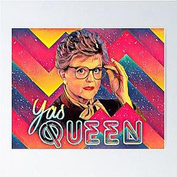 Yas to the Queen Jessica Fletcher Poster ->  modified to  "To the Queen, Jessica Fletcher"