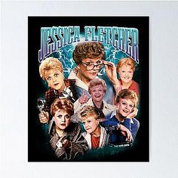Bootleg 90's Retro Style Jessica Fletcher Rap T-Shirt Design