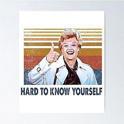 Murder She Wrote Its Hard to Know Yourselfs Retro Jessica Fletcher Poster