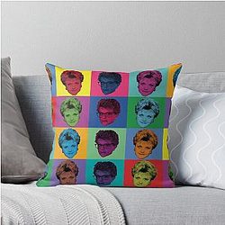 Pop Art Jessica Fletcher Throw Pillow