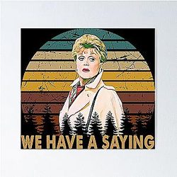 She Wrote Jessica Fletcher Graphic Murder Gifts Poster