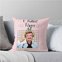 Jessica Fletcher I Killed Them All Throw Pillow