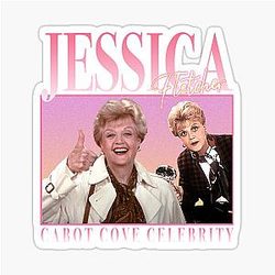 90's Retro Style Jessica Fletcher Sticker