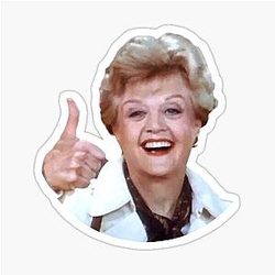 Jessica Fletcher Everywhere Sticker