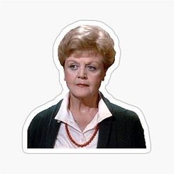 Jessica Fletcher Judging a Sticker