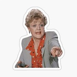 Jessica Fletcher Judging a 42 Sticker
