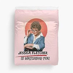Jessica Fletcher Watching Duvet Cover
