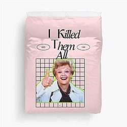 Jessica Fletcher Killed Them All Duvet Cover