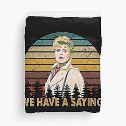 Jessica Fletcher Graphic Murder She Wrote Gifts Duvet Cover