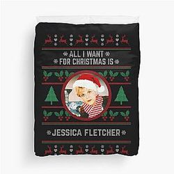 All I Want for Christmas Is Jessica Fletcher Duvet Cover