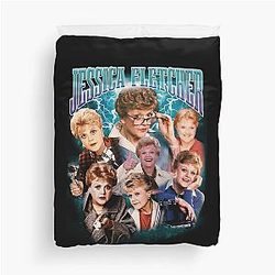 Bootleg Retro 90's Style Jessica Fletcher Rap T-Shirt Duvet Cover