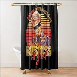 Vintage Jessica Fletcher Murder is My Business Good Gifts Shower Curtain