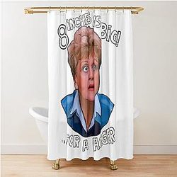 Jessica Fletcher thinks size matters Murder She Wrote Shower Curtain