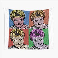 Jessica Fletcher in Pop Art Style Tapestry