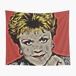 Jessica Fletcher in Pop Art Style Lithograph Tapestry