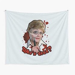 Murder She Wrote Jessica Fletcher Whos Dead Tapestry