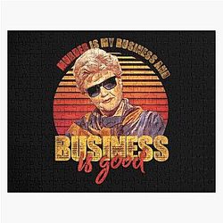 Jessica Fletcher Vintage Murder My Business Good Jigsaw Puzzle Gifts