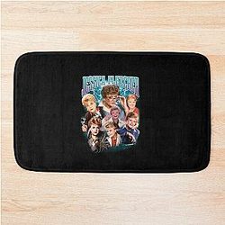 Bootleg 90's Retro Style Jessica Fletcher Rap T-Shirt Design Bath Mat