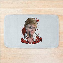Murder She Wrote Jessica Fletcher Who's Dead Bath Mat