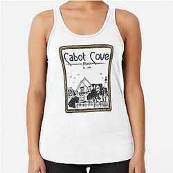 Cabot Cove Murder She Wrote Jessica Fletcher Racerback Tank Top