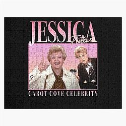 90s Retro Style Jessica Fletcher Jigsaw Puzzle