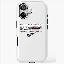 of Jess Mariano Quote - Why Did You Drop Out Of Yale iPhone Tough Case
