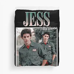 Jess Mariano 90s Vintage Duvet Cover