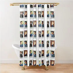Jess Mariano sticker set T shirt shower curtain