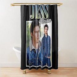 Jess Mariano Signature Vintage Retro Style Shower Curtain