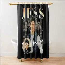 Jess Mariano Signature 90's Vintage Rap Style Shower Curtain