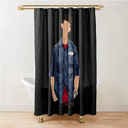Graphic Jess Verse Funny Gifts Men's Shower Curtain