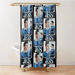 Jess 90s Vintage Shower Curtain