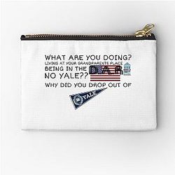 Jess Mariano Quote - Why Did You Drop Out of Yale? Zipper Pouch