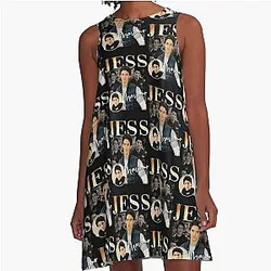 Jess Mariano Signature 90s Vintage Retro A-Line Dress