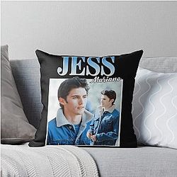 Jess Mariano 90s Vintage Throw Pillow