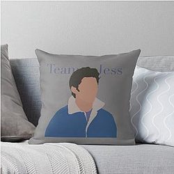 Team Jess Mariano Denim Throw Pillow