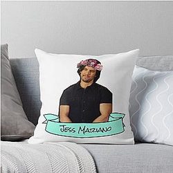 Jess Mariano Revival Flower Crown Throw Pillow