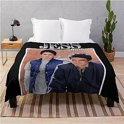 Jess Mariano 90s Vintage Throw Blanket