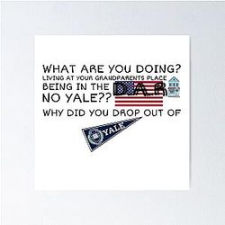 of Jess Mariano Quote - Why Did You Drop Out Of Yale Poster