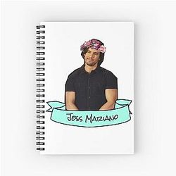 Jess Mariano Revival Flower Crown Sticker Spiral Notebook