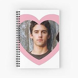 Jess Mariano Heart Spiral Notebook