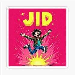 JID Explosive Comic Hero Sticker