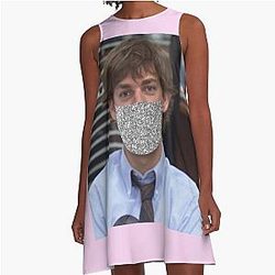 Jim Halpert says wear mask! A-Line Dress