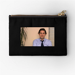 Jim Halpert Merch For Fans Jim Halpert Zipper Pouches