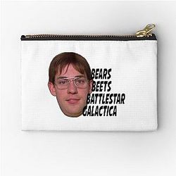 The Office - Jim Halpert (Beets, Battlestar Galactica) Zipper Pouch